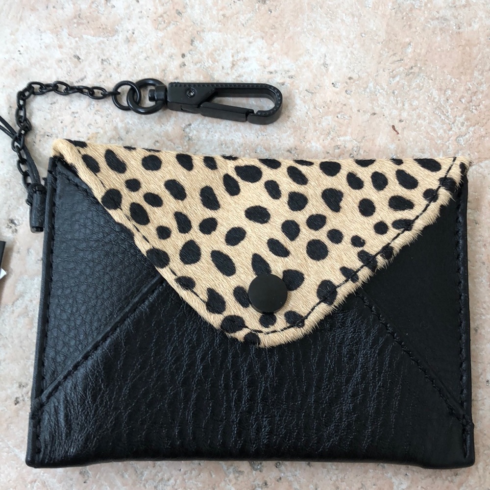 Aimee Kestenberg leather and calf hair  pouch - NWT